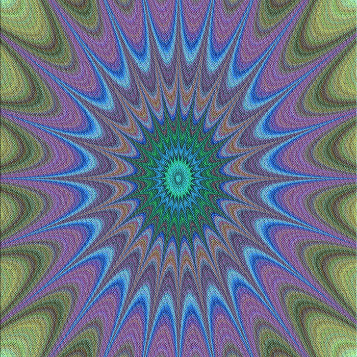 Patterned Green Rug, pat121lblu