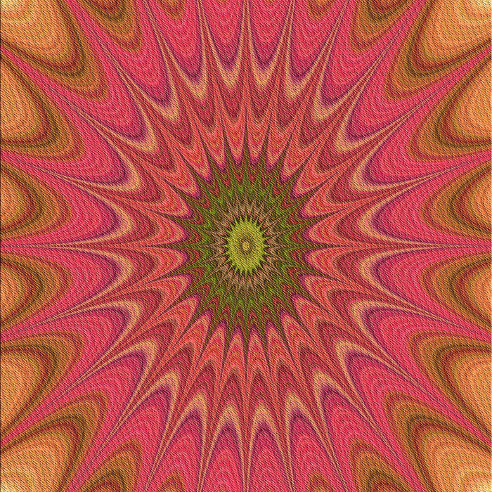 Patterned Orange Rug, pat121org