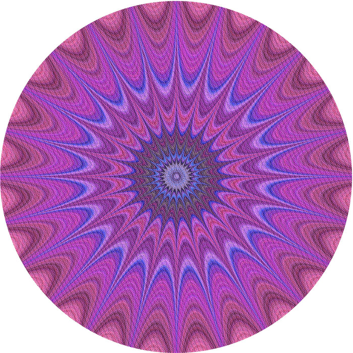 Square Patterned Magenta Pink Rug, pat121pur