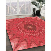 Patterned Red Rug, pat121rd