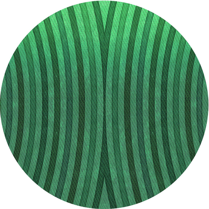 Square Machine Washable Transitional Deep Emerald Green Rug in a Living Room, wshpat1210grn