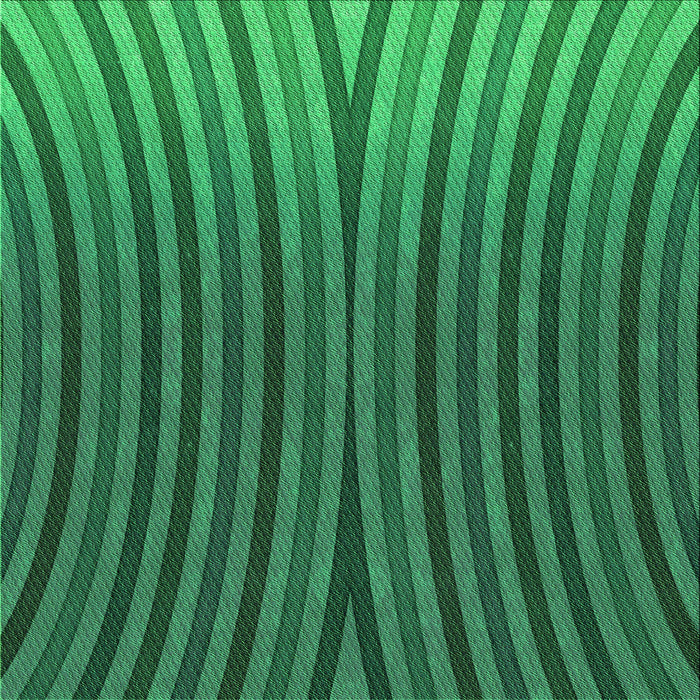 Round Patterned Deep Emerald Green Rug, pat1210grn