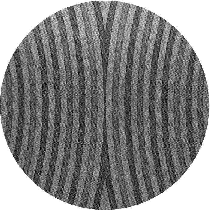 Square Patterned Gunmetal Gray Rug, pat1210gry