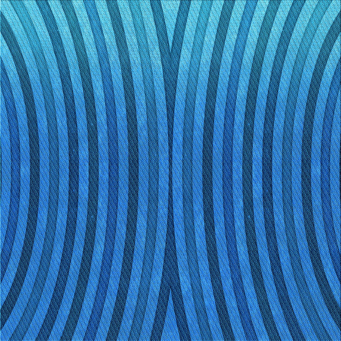 Round Patterned Blue Rug, pat1210lblu