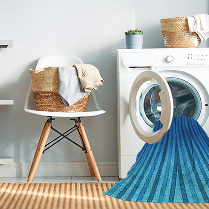 Machine Washable Transitional Blue Rug in a Washing Machine, wshpat1210lblu