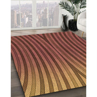 Patterned Orange Rug, pat1210org