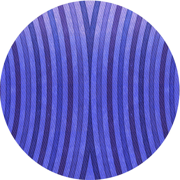Square Patterned Light Slate Blue Rug, pat1210pur
