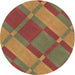 Square Machine Washable Transitional Caramel Brown Rug in a Living Room, wshpat1211brn