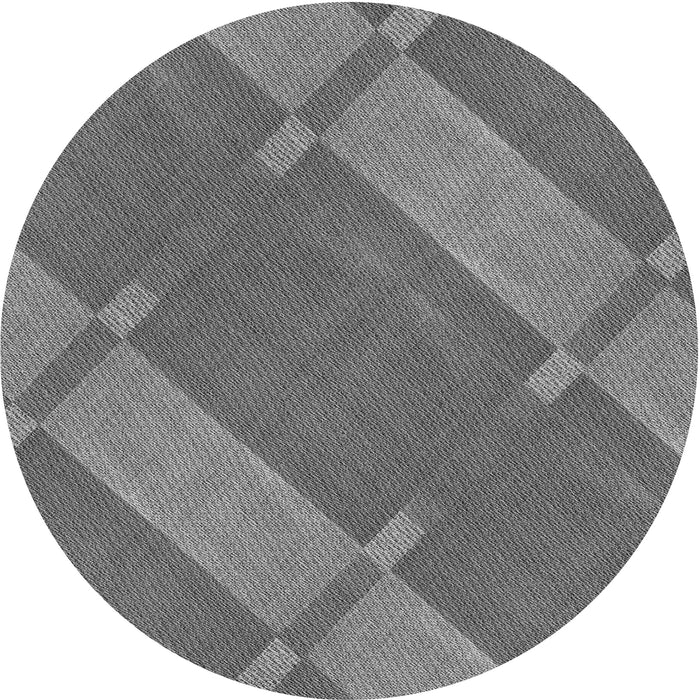 Square Patterned Gray Rug, pat1211gry