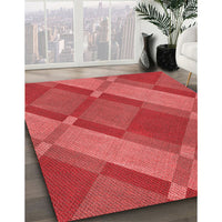 Patterned Red Rug, pat1211rd