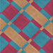 Square Patterned Bright Maroon Red Novelty Rug, pat1211