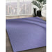 Machine Washable Transitional Deep Periwinkle Purple Rug in a Family Room, wshpat1212blu