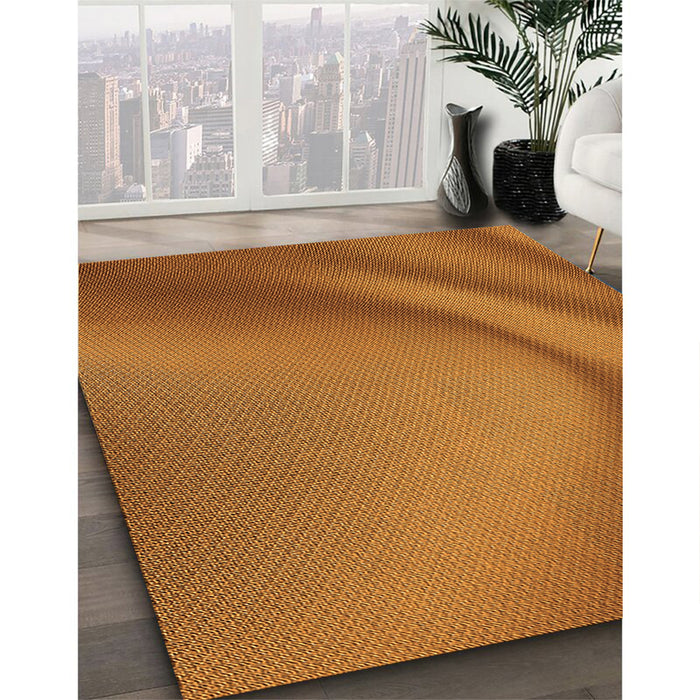 Machine Washable Transitional Neon Orange Rug in a Family Room, wshpat1212org