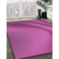 Patterned Medium Violet Red Pink Rug, pat1212pur