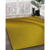 Patterned Yellow Rug, pat1212yw