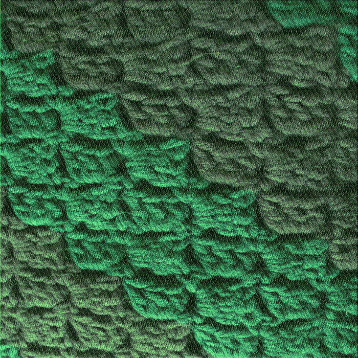 Round Patterned Dark Forest Green Rug, pat1213grn