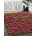 Machine Washable Transitional Red Rug in a Family Room, wshpat1213org