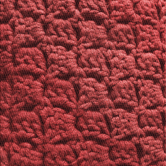 Patterned Cranberry Red Rug, pat1213rd