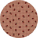 Square Patterned Red Rug, pat1214org