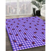 Machine Washable Transitional Amethyst Purple Rug in a Family Room, wshpat1214pur