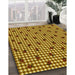 Patterned Yellow Rug in Family Room, pat1214yw