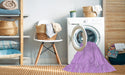 Machine Washable Transitional Purple Rug in a Washing Machine, wshpat1215pur