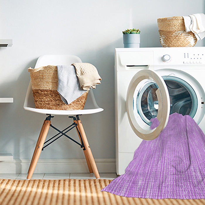 Machine Washable Transitional Purple Rug in a Washing Machine, wshpat1215pur