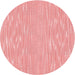 Square Patterned Pastel Pink Rug, pat1215rd