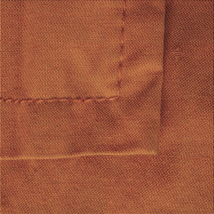 Round Patterned Neon Orange Rug, pat1216brn