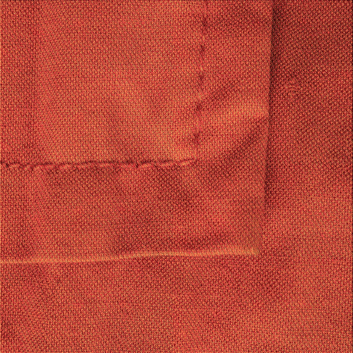 Round Machine Washable Transitional Orange Red Orange Rug, wshpat1216org