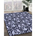 Machine Washable Transitional Night Blue Rug in a Family Room, wshpat1217blu