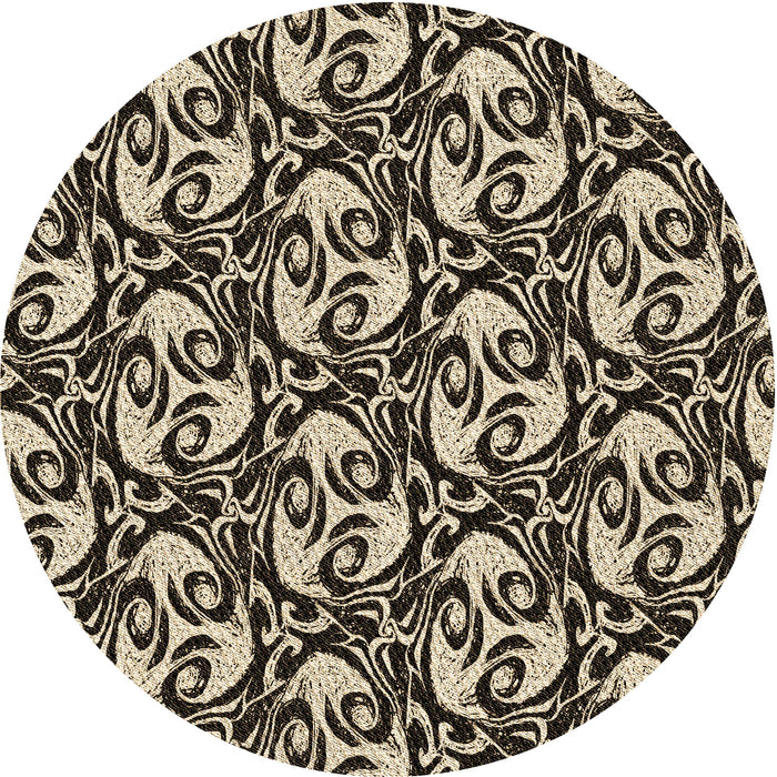 Square Machine Washable Transitional Midnight Gray Rug in a Living Room, wshpat1217brn