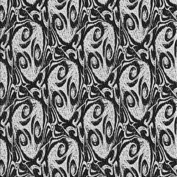 Patterned Charcoal Black Rug, pat1217gry