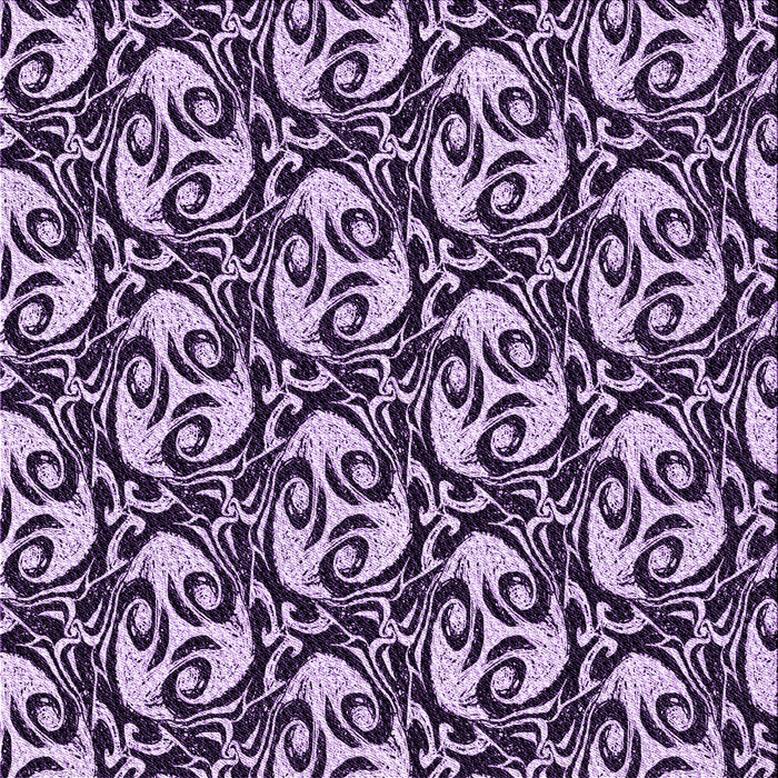 Round Patterned Dark Purple Rug, pat1217pur