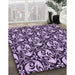 Machine Washable Transitional Dark Purple Rug in a Family Room, wshpat1217pur