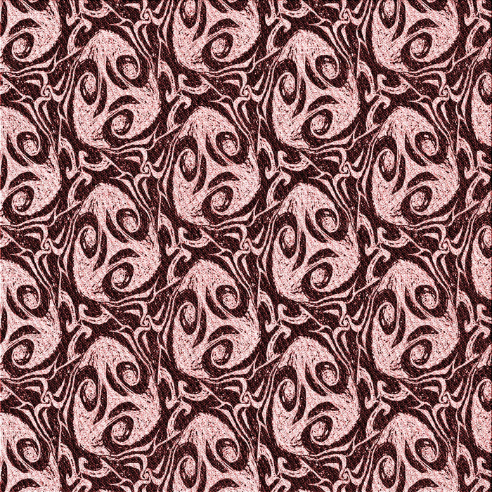 Round Patterned Pastel Pink Rug, pat1217rd