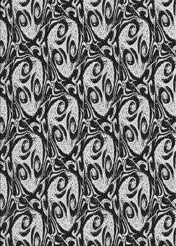Patterned Mid Gray Novelty Rug, pat1217
