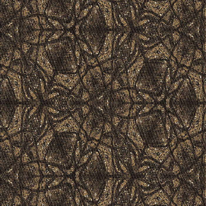 Patterned Brown Rug, pat1218brn