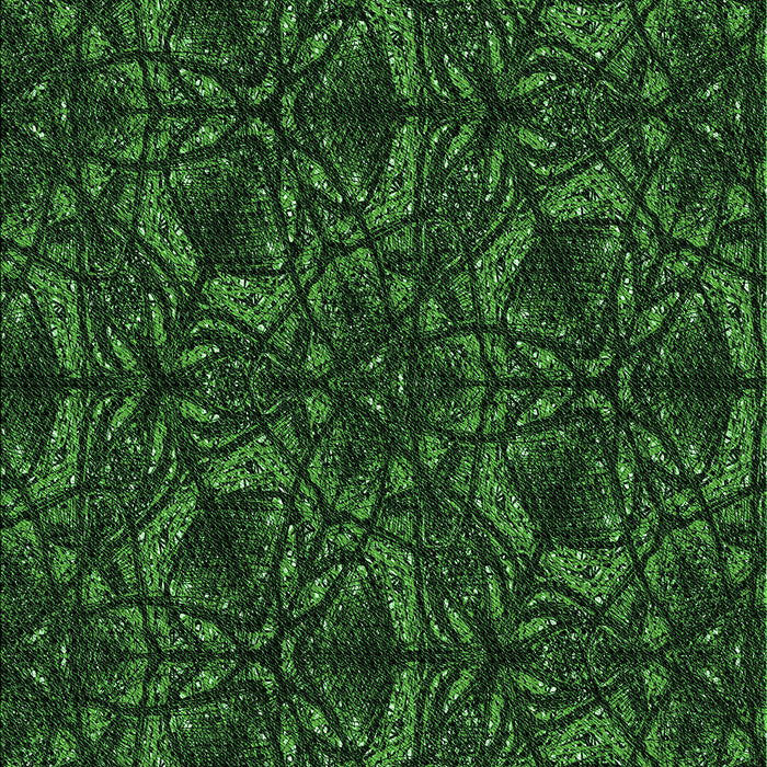 Machine Washable Transitional Black Rug, wshpat1218grn