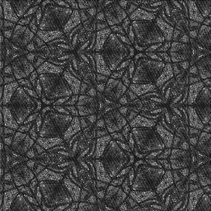 Round Machine Washable Transitional Midnight Gray Rug, wshpat1218gry