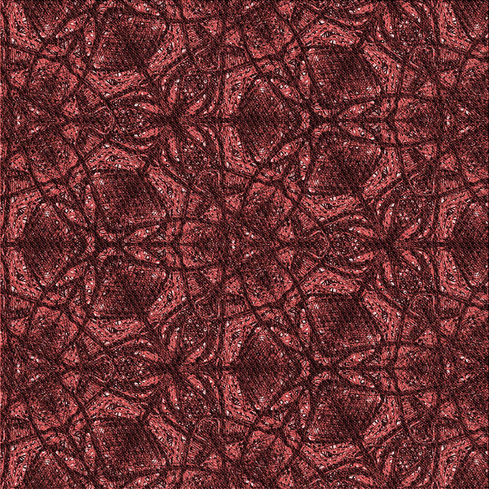 Round Machine Washable Transitional Cherry Red Rug, wshpat1218rd