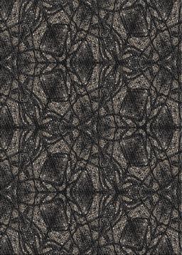 Patterned Black Novelty Rug, pat1218