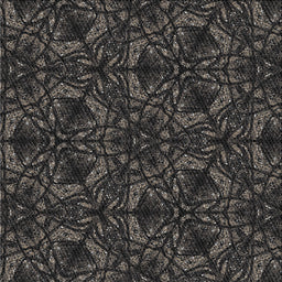 Sideview of Machine Washable Transitional Black Rug, wshpat1218