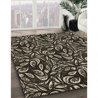 Patterned Brown Rug, pat1219brn