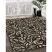 Machine Washable Transitional Brown Rug in a Family Room, wshpat1219brn