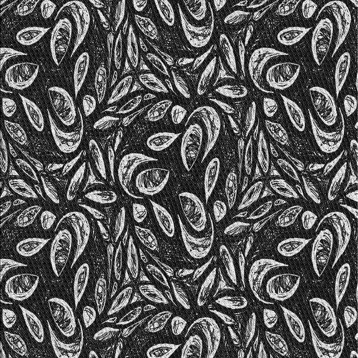 Patterned Midnight Gray Rug, pat1219gry