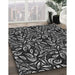 Machine Washable Transitional Midnight Gray Rug in a Family Room, wshpat1219gry