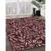 Machine Washable Transitional Dark Scarlet Red Rug in a Family Room, wshpat1219rd