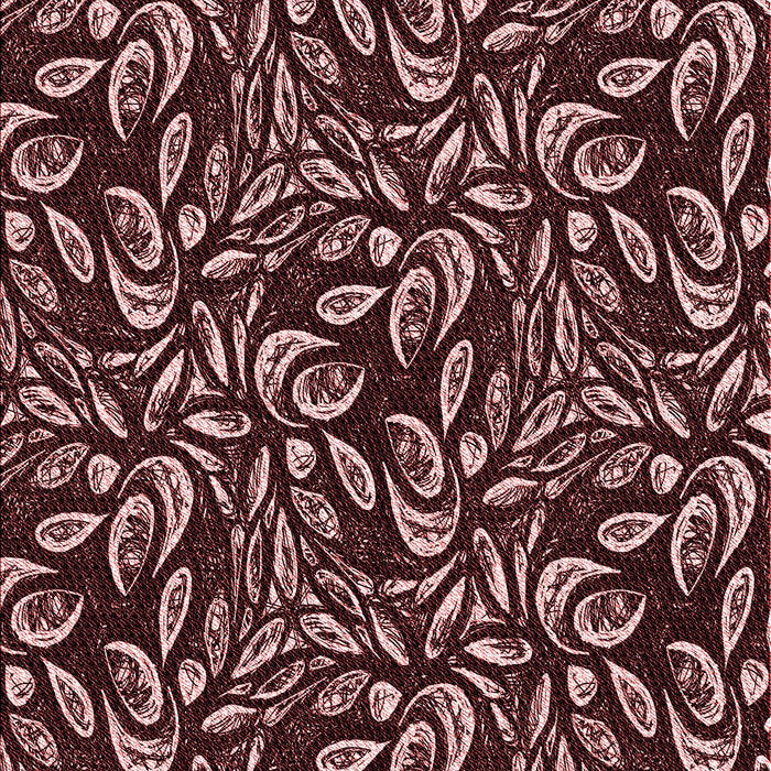 Patterned Dark Scarlet Red Rug, pat1219rd