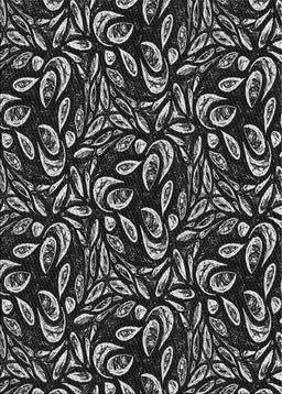 Patterned Dark Gray Novelty Rug, pat1219
